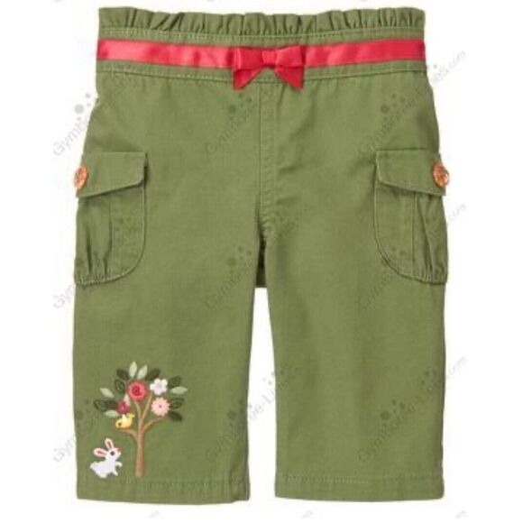 Gymboree Other - 2013 Girls Gymboree Rose Garden Cargo Capri Pant - Size 2T - Olive Green